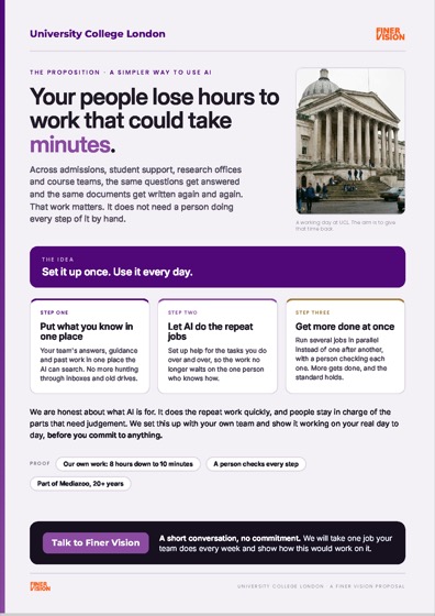 University College London one-pager